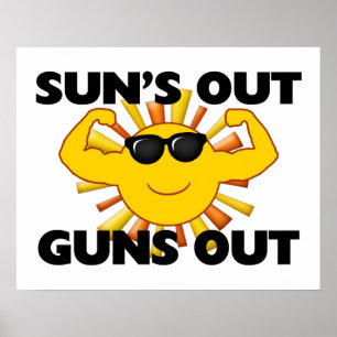 Sun's Out Pistolen Poster