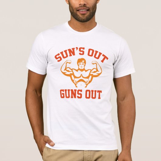 Sun's Out Pistolen T-shirt (Voorkant)