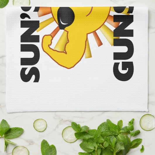 Sun's Out Pistolen Theedoek (Gevouwen)