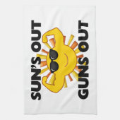 Sun's Out Pistolen Theedoek (Verticaal)