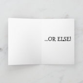 Sun's Out verjaardagskaart Bedankkaart (Binnen)