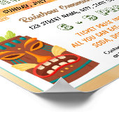 Sunsational Tropische gebeurtenis sjabloon Poster (Hoek)