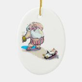 sUnScReEn sAnTa Keramisch Ornament (Voorkant)