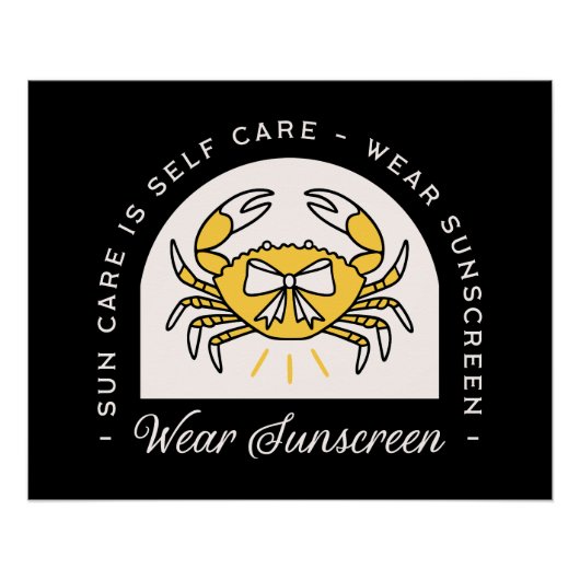 Sunscreen spf skin cancer prevention awareness perfect poster (Voorkant)