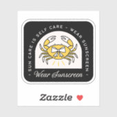 Sunscreen spf sun uv protection reminder quotes sticker (Vel)