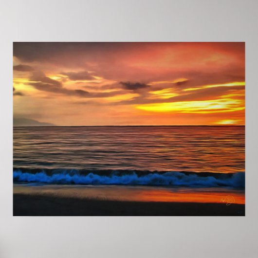 Sunset 1577 Art Print (Voorkant)