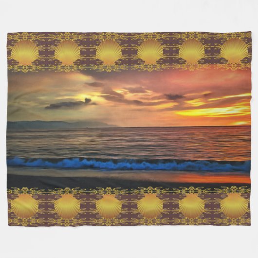Sunset 1577 fleece deken (Voorkant (Horizontaal))