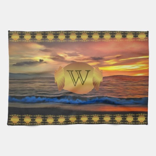 Sunset 1577 theedoek (Horizontaal)