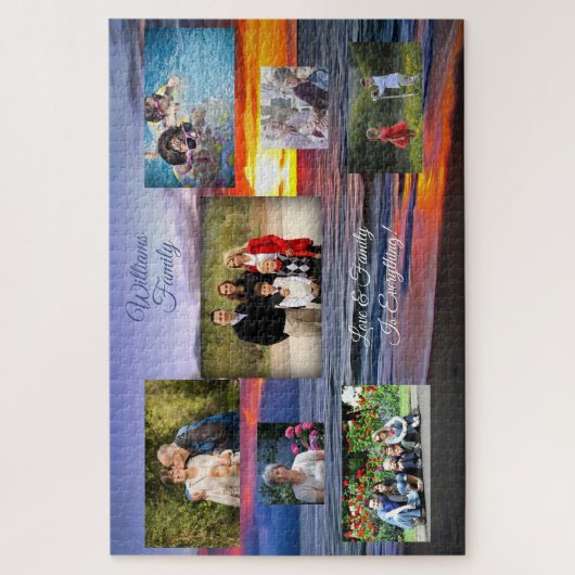 Sunset 1739 Family Collage Legpuzzel (Verticaal)