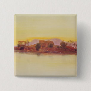 Sunset, 1861 (paneel) vierkante button 5,1 cm