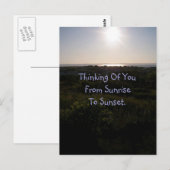 Sunset 1 Briefkaart (Voorkant / Achterkant)