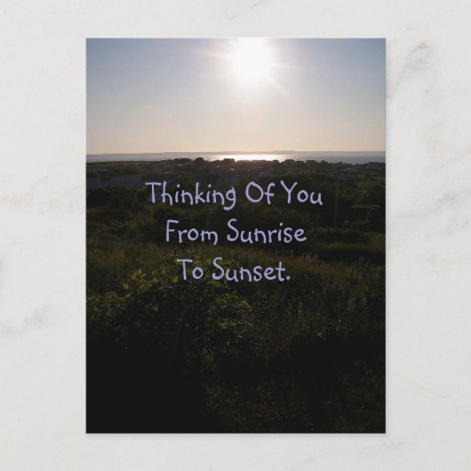 Sunset 1 Briefkaart (Voorkant)