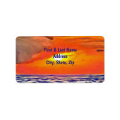 Sunset 2443 Adres Etiket (Voorkant)