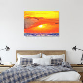 Sunset 2443 Art Canvas Afdruk (Insitu (Slaapkamer))