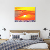 Sunset 2443 Art Canvas Afdruk (Insitu (Slaapkamer))