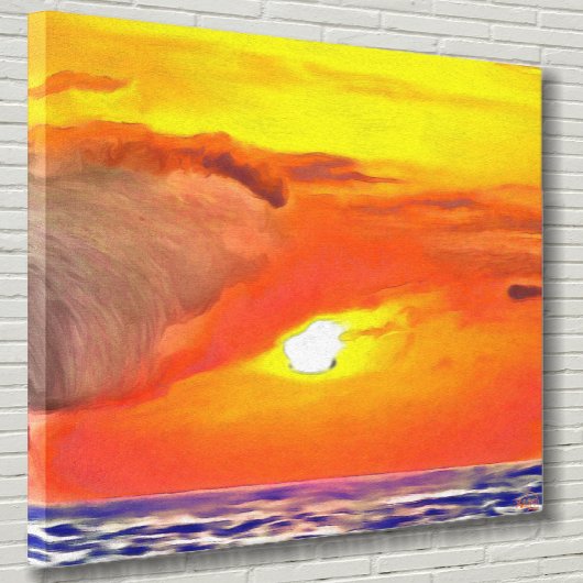 Sunset 2443 Art Canvas Afdruk
