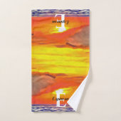 Sunset 2443 bad handdoek (Handdoek)