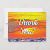 Sunset 2443 bedankkaart (Voorkant)