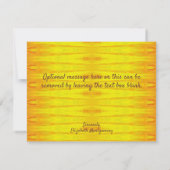 Sunset 2443 bedankkaart (Achterkant)