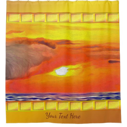 Sunset 2443 douchegordijn (Voorkant)