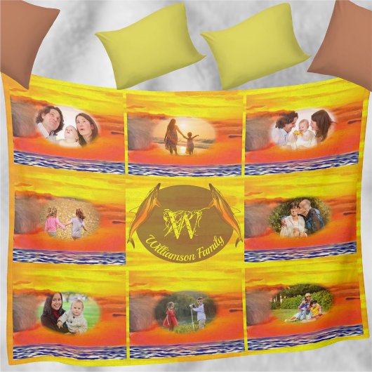 Sunset 2443 Family Photos Fleece Deken