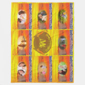 Sunset 2443 Family Photos Fleece Deken (Voorkant)