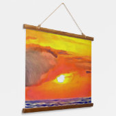 Sunset 2443 hangend wandkleed (Gebogen)