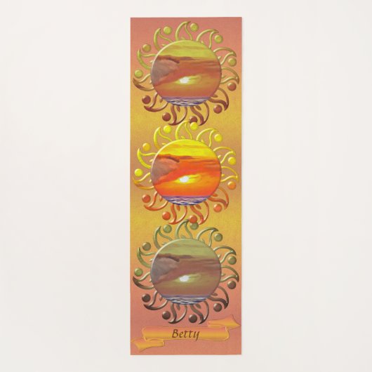 Sunset 2443 yogamat (Achterkant)