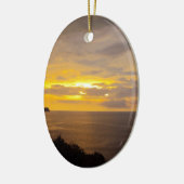 Sunset 2 Costa Rica Keramisch Ornament (Links)