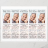 Sunset | 2x7 DIY Funeral Bladwijzer Sjabloon (Voorkant)