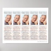 Sunset | 2x7 DIY Funeral Bladwijzer Sjabloon Poster (Voorkant)