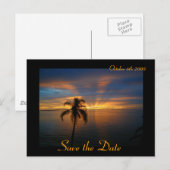 Sunset Aankondigingskaart (Voorkant / Achterkant)