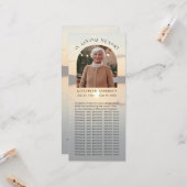 Sunset Abide with Me Poem Memorial Photo Bladwijze Kaart (Voorkant / Achterkant in situ)