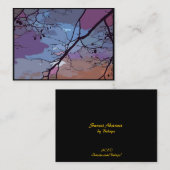 Sunset Abstract ATC Visitekaartje (Voorkant / Achterkant)