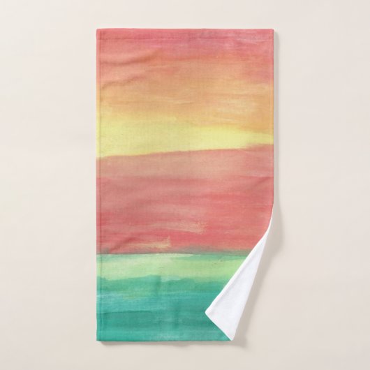 Sunset Abstract Bad Handdoek (Handdoek)