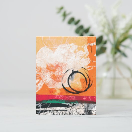 Sunset Abstract Briefkaart (Staand voorkant)