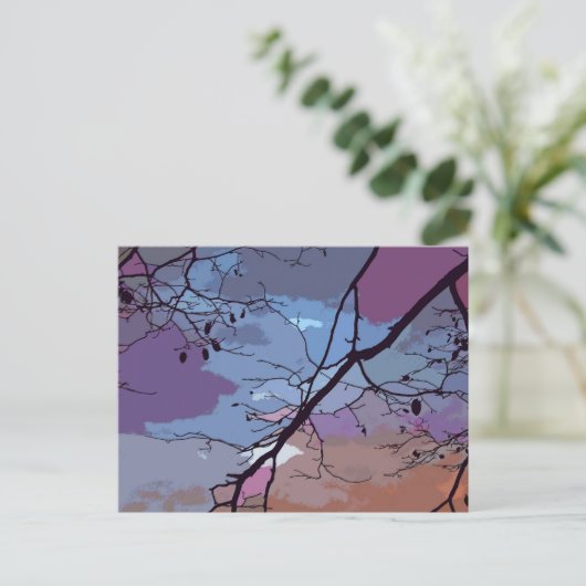 Sunset Abstract Briefkaart (Staand voorkant)