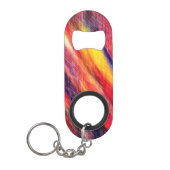Sunset Abstract Colors Sleutelhanger Bottle Open Mini Flessenopener (Voorkant)
