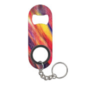 Sunset Abstract Colors Sleutelhanger Bottle Open Mini Flessenopener (Achterkant)