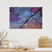 Sunset Abstract Poster (Keuken)