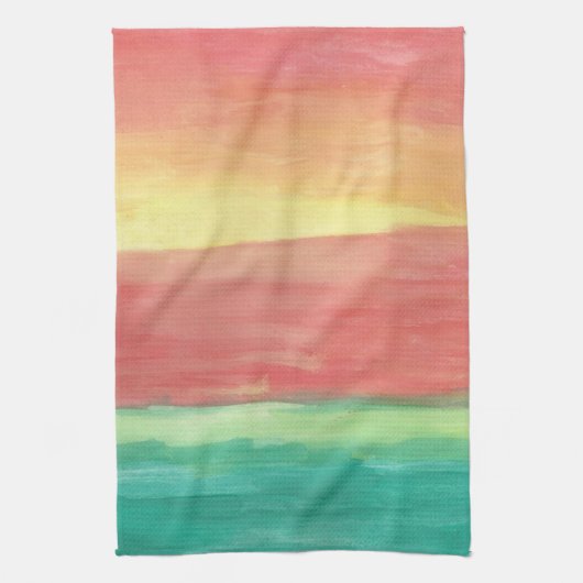 Sunset Abstract Theedoek (Verticaal)