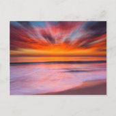 Sunset abstract uit Tamarack Beach Briefkaart (Voorkant)