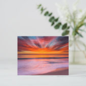 Sunset abstract uit Tamarack Beach Briefkaart (Staand voorkant)