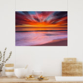 Sunset abstract uit Tamarack Beach Poster (Keuken)