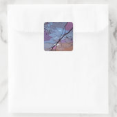 Sunset Abstract Vierkante Sticker (Tas)