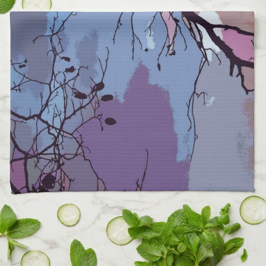 Sunset Abstracte keukenhanddoeken (Gevouwen)