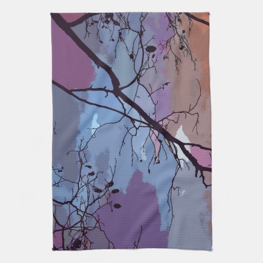 Sunset Abstracte keukenhanddoeken (Verticaal)