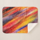 Sunset Abstracte kleuren Sherpa Blanket Deken (Voorkant (horizontaal))