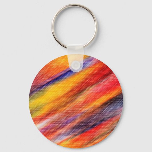 Sunset Abstracte kleuren Sleutelhanger (Voorkant)