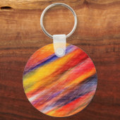 Sunset Abstracte kleuren Sleutelhanger (Voorkant)